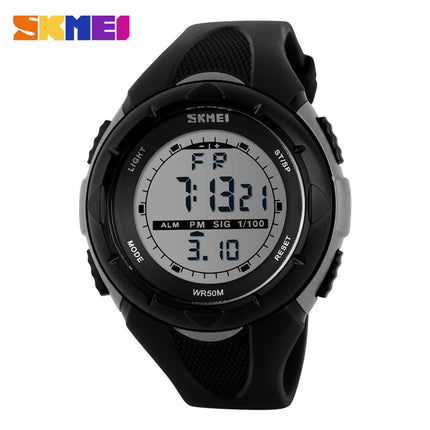 Men's Digital Watch, Sports Waterproof Watches LED Stopwatch Alarm Watch