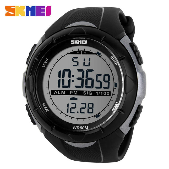 Men's Digital Watch, Sports Waterproof Watches LED Stopwatch Alarm Watch