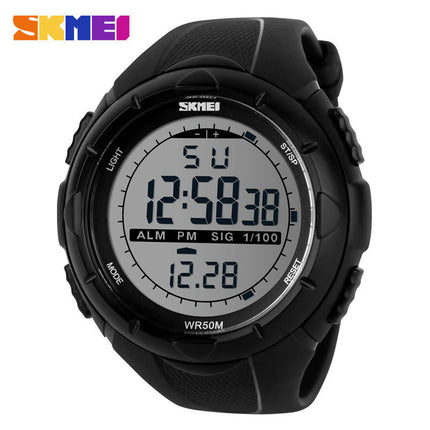 Men's Digital Watch, Sports Waterproof Watches LED Stopwatch Alarm Watch