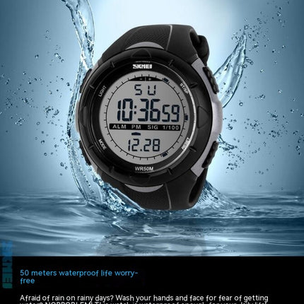 Men's Digital Watch, Sports Waterproof Watches LED Stopwatch Alarm Watch