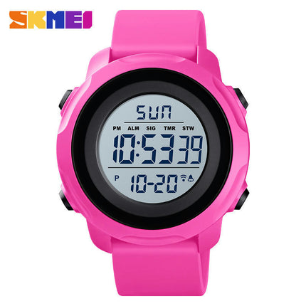 Men's Digital Sports Electronic Waterproof Wrist Watches with Stopwatch Alarm LED Backlight