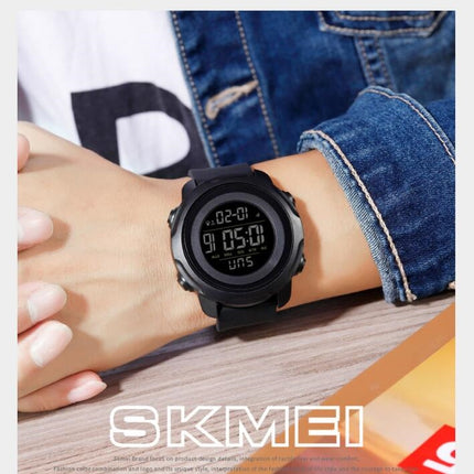 Men's Digital Sports Electronic Waterproof Wrist Watches with Stopwatch Alarm LED Backlight