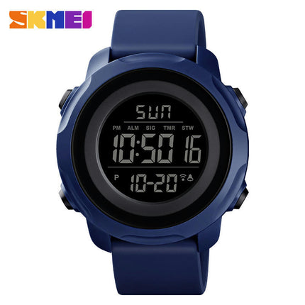 Men's Digital Sports Electronic Waterproof Wrist Watches with Stopwatch Alarm LED Backlight