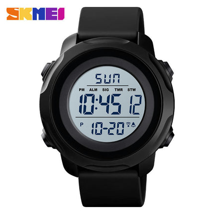 Men's Digital Sports Electronic Waterproof Wrist Watches with Stopwatch Alarm LED Backlight