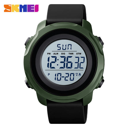 Men's Digital Sports Electronic Waterproof Wrist Watches with Stopwatch Alarm LED Backlight