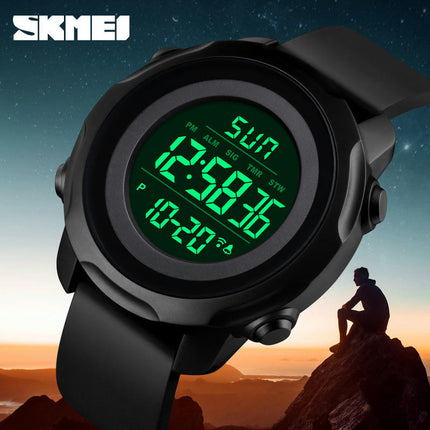 Men's Digital Sports Electronic Waterproof Wrist Watches with Stopwatch Alarm LED Backlight