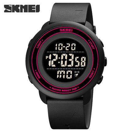 Men's Digital Sports LED Watches Waterproof Stopwatch Luminous Alarm Wristwatches