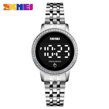 Women's Digital LED Waterproof Casual Stainless Steel Wrist Watch