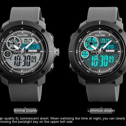 Men's Digital Sports Outdoor Waterproof Watches with Alarm Multifunction LED