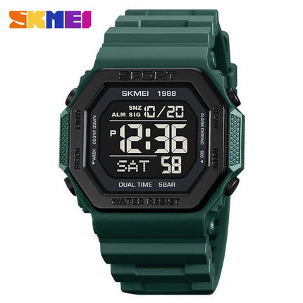 Men's Multifunction Digital Watches Waterproof LED Backlight Sports Watch for Student