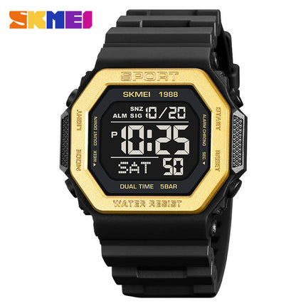 Men's Multifunction Digital Watches Waterproof LED Backlight Sports Watch for Student