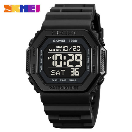 Men's Multifunction Digital Watches Waterproof LED Backlight Sports Watch for Student