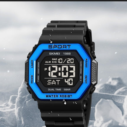 Men's Multifunction Digital Watches Waterproof LED Backlight Sports Watch for Student