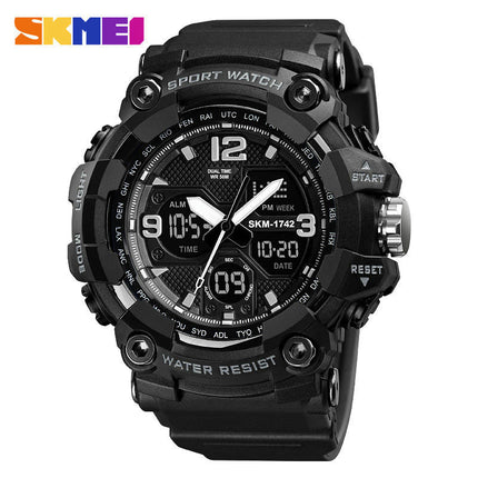 Men's Digital Sports Outdoor Waterproof Watches Multi Function LED Alarm Analog Watches