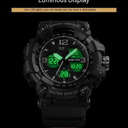 Men's Digital Sports Outdoor Waterproof Watches Multi Function LED Alarm Analog Watches