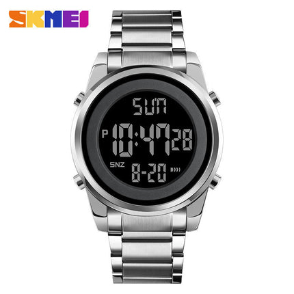 Men's Multifunction LED Digital Watches Alarm Stainless Steel Waterproof Watch