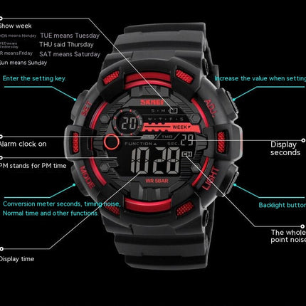 Sports Waterproof Digital Watch Multifunction Men's Wristwatches