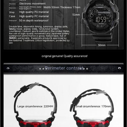 Sports Waterproof Digital Watch Multifunction Men's Wristwatches