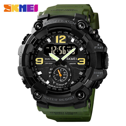 Men's Outdoor Waterproof Sports Wrist Watch Multi Function LED Alarm Digital Watches