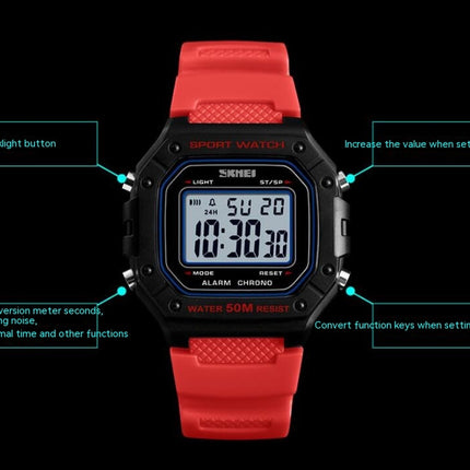 Men's Sport Digital Watches, Waterproof Outdoor Sport Watch with LED Backlight/Alarm