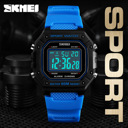 Men's Sport Digital Watches, Waterproof Outdoor Sport Watch with LED Backlight/Alarm