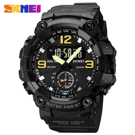 Men's Watches Multi Function Sports Outdoor Waterproof Watch LED Alarm Stopwatch