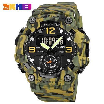 Men's Watches Multi Function Sports Outdoor Waterproof Watch LED Alarm Stopwatch