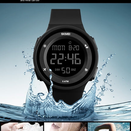 Men's Women's Digital Sports LED Electronics Watches Waterproof Alarm Back Light Watch