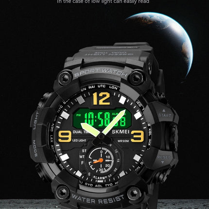 Men's Watches Multi Function Sports Outdoor Waterproof Watch LED Alarm Stopwatch