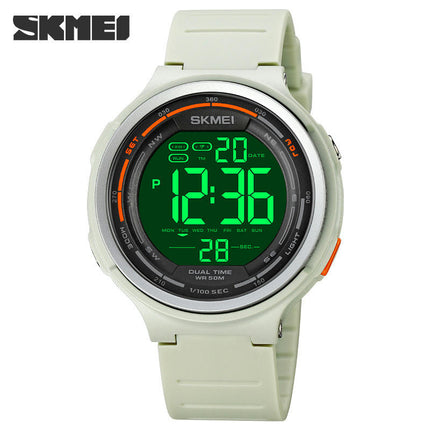 Men's Digital Sports Multifunctional Watch Waterproof Stopwatch Alarm Watch