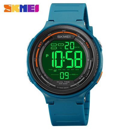 Men's Digital Sports Multifunctional Watch Waterproof Stopwatch Alarm Watch