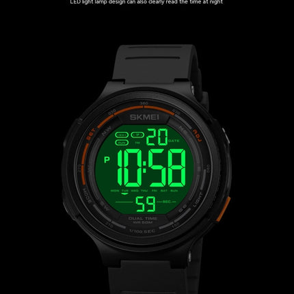 Men's Digital Sports Multifunctional Watch Waterproof Stopwatch Alarm Watch