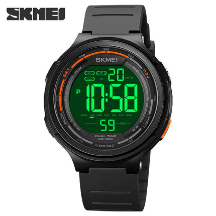 Men's Digital Sports Multifunctional Watch Waterproof Stopwatch Alarm Watch