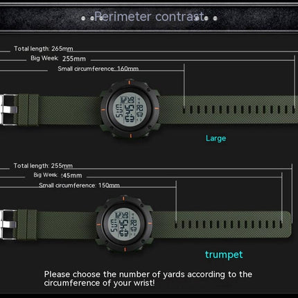Men's Digital Sports Watch LED Waterproof Alarm Back Light Electronics Watch