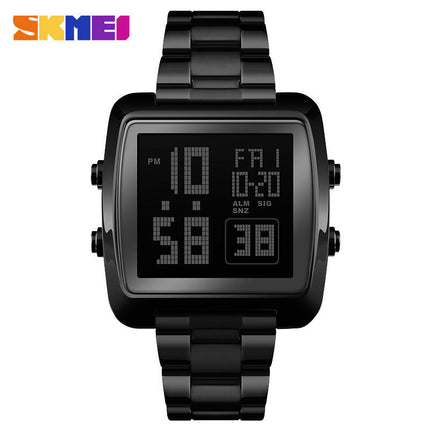 Men's Sport Digital Watches, Waterproof Outdoor Sport Square Watch with LED Backlight/Alarm