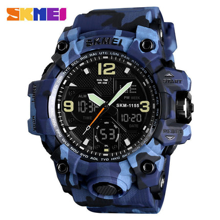 Men's Sports Watches Waterproof Analog Digital Sports Electronic Watch