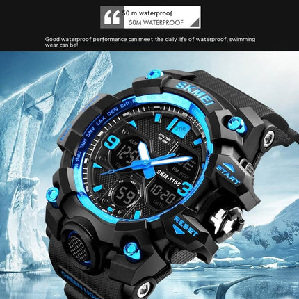 Men's Sports Watches Waterproof Analog Digital Sports Electronic Watch