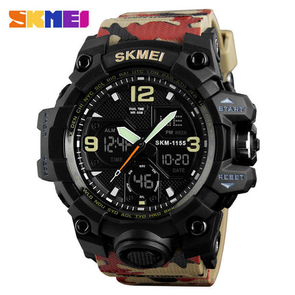 Men's Sports Watches Waterproof Analog Digital Sports Electronic Watch