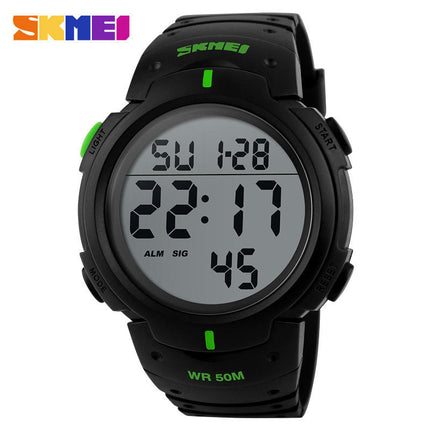 Men's Digital Sports Watch LED Screen Large Face Watches Waterproof Stopwatch Watch