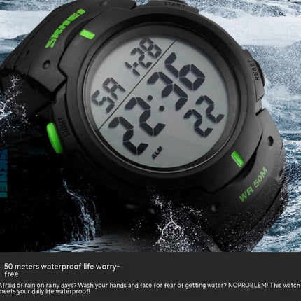 Men's Digital Sports Watch LED Screen Large Face Watches Waterproof Stopwatch Watch