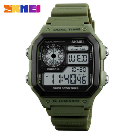 Men's Digital Watch Luminous Waterproof square electronic watch