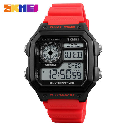 Men's Digital Watch Luminous Waterproof square electronic watch