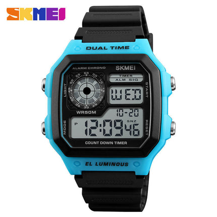 Men's Digital Watch Luminous Waterproof square electronic watch