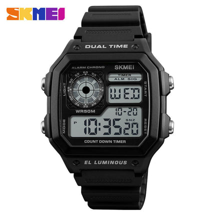 Men's Digital Watch Luminous Waterproof square electronic watch