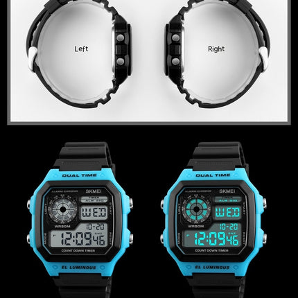 Men's Digital Watch Luminous Waterproof square electronic watch