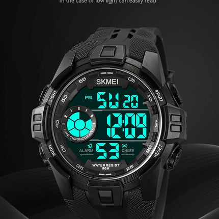 Men's Sports Watches Multifunctional Waterproof LED Alarm Backlight Stopwatch Digital Watch