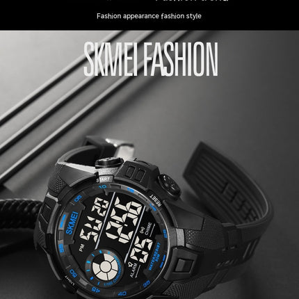 Men's Sports Watches Multifunctional Waterproof LED Alarm Backlight Stopwatch Digital Watch