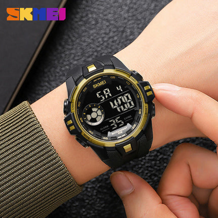 Men's Sports Watches Multifunctional Waterproof LED Alarm Backlight Stopwatch Digital Watch