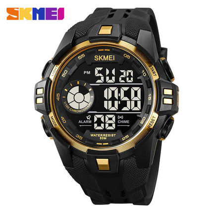 Men's Sports Watches Multifunctional Waterproof LED Alarm Backlight Stopwatch Digital Watch