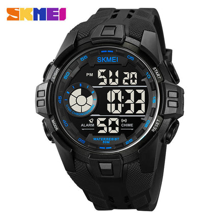 Men's Sports Watches Multifunctional Waterproof LED Alarm Backlight Stopwatch Digital Watch